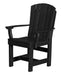Wildridge Wildridge Heritage Recycled Plastic Dining Chair with Arms Black Chair LCC-154-B