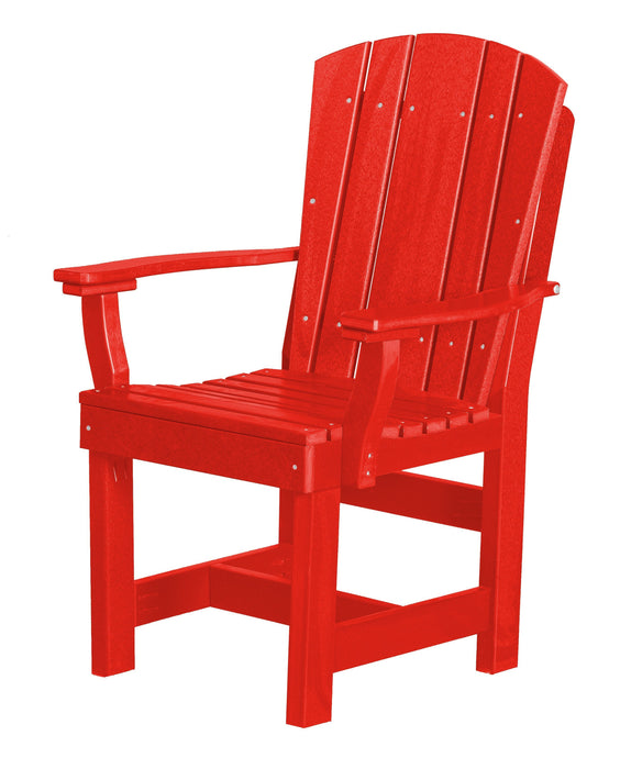 Wildridge Wildridge Heritage Recycled Plastic Dining Chair with Arms Bright Red Chair LCC-154-BR