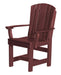 Wildridge Wildridge Heritage Recycled Plastic Dining Chair with Arms Cherry Wood Chair LCC-154-C