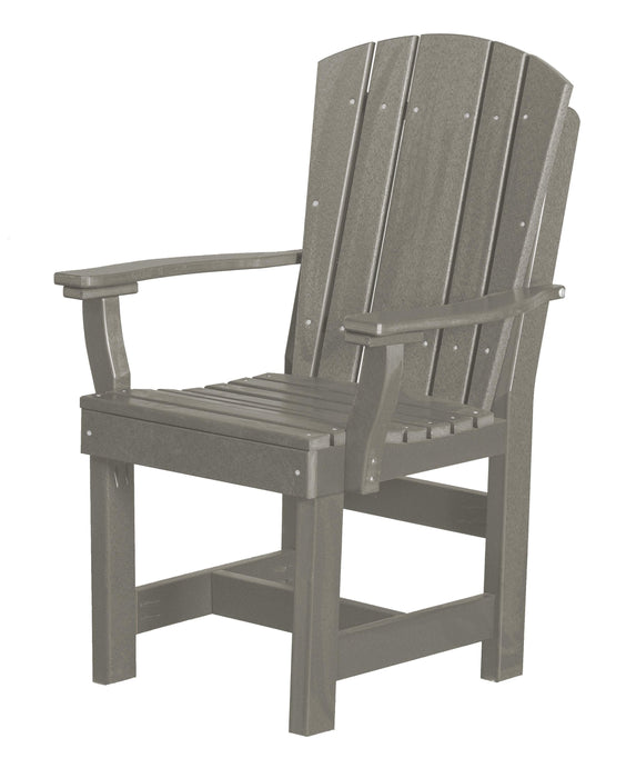 Wildridge Wildridge Heritage Recycled Plastic Dining Chair with Arms Light Gray Chair LCC-154-LG