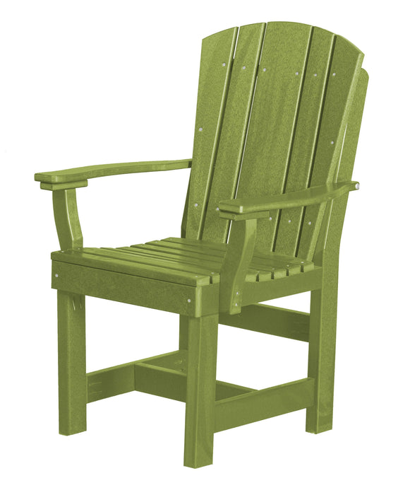 Wildridge Wildridge Heritage Recycled Plastic Dining Chair with Arms Lime Green Chair LCC-154-LMG
