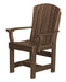 Wildridge Wildridge Heritage Recycled Plastic Dining Chair with Arms Tudor Brown Chair LCC-154-TB