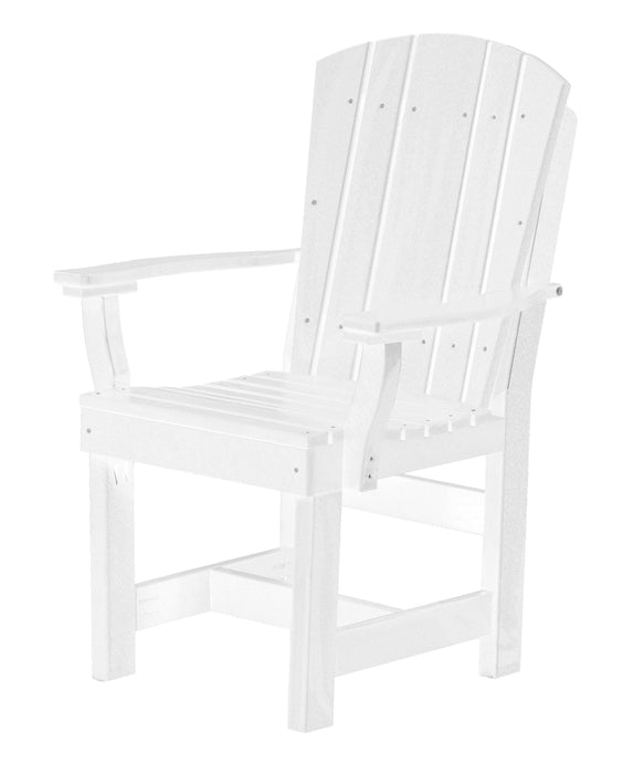 Wildridge Wildridge Heritage Recycled Plastic Dining Chair with Arms White Chair LCC-154-WH