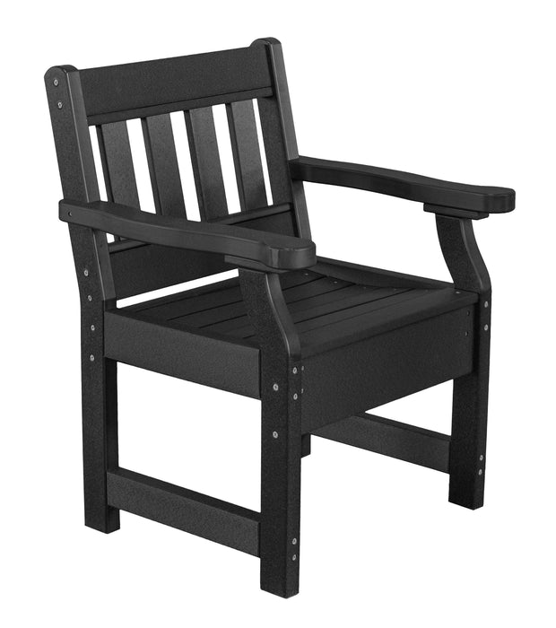 Wildridge Wildridge Heritage Recycled Plastic Garden Chair Black Outdoor Chair LCC-123-B