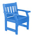 Wildridge Wildridge Heritage Recycled Plastic Garden Chair Blue Outdoor Chair LCC-123-BL