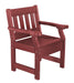 Wildridge Wildridge Heritage Recycled Plastic Garden Chair Cherry Outdoor Chair LCC-123-C