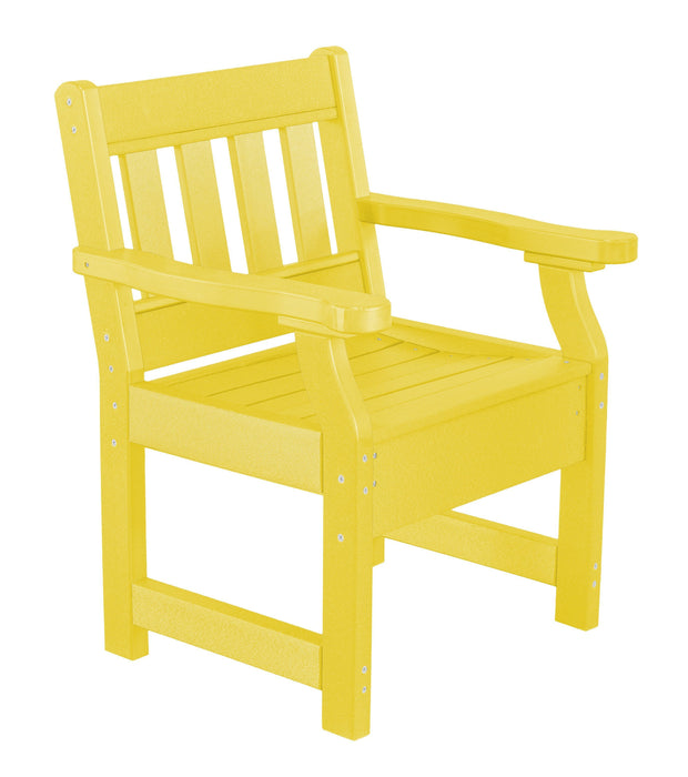 Wildridge Wildridge Heritage Recycled Plastic Garden Chair Lemon Yellow Outdoor Chair LCC-123-LY