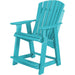 Wildridge Wildridge Heritage Recycled Plastic High Adirondack Chair Aruba Blue Adirondack Chair LCC-119-AB