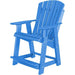 Wildridge Wildridge Heritage Recycled Plastic High Adirondack Chair Blue Adirondack Chair LCC-119-BL