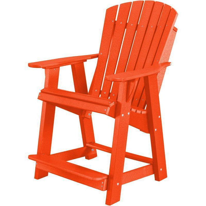 Wildridge Wildridge Heritage Recycled Plastic High Adirondack Chair Bright Red Adirondack Chair LCC-119-BR