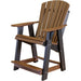 Wildridge Wildridge Heritage Recycled Plastic High Adirondack Chair Tudor Brown on Black Adirondack Chair LCC-119-TBOB
