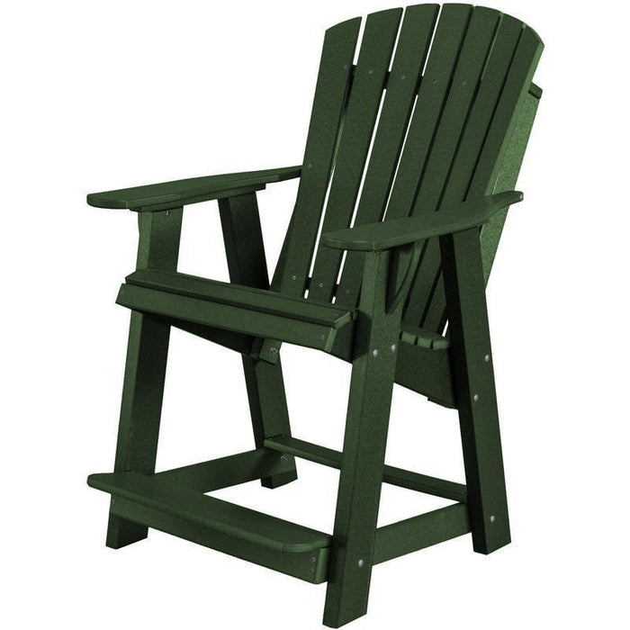 Wildridge Wildridge Heritage Recycled Plastic High Adirondack Chair Turf Green Adirondack Chair LCC-119-TG