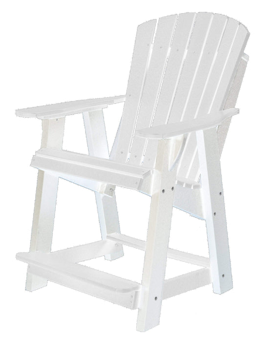 Wildridge Wildridge Heritage Recycled Plastic High Adirondack Chair White Adirondack Chair LCC-119-WH