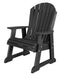 Wildridge Wildridge Heritage Recycled Plastic High Fan Back Chair Black Outdoor Chair LCC-117-B