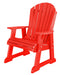 Wildridge Wildridge Heritage Recycled Plastic High Fan Back Chair Bright Red Outdoor Chair LCC-117-BR