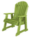 Wildridge Wildridge Heritage Recycled Plastic High Fan Back Chair Lime Green Outdoor Chair LCC-117-LMG