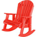 Wildridge Wildridge Heritage Recycled Plastic High Fan Back Rocker Chair Bright Red Rocking Chair LCC-115-BR