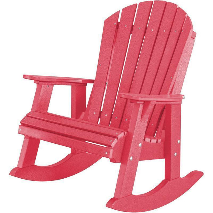 Wildridge Wildridge Heritage Recycled Plastic High Fan Back Rocker Chair Dark Pink Rocking Chair LCC-115-DP