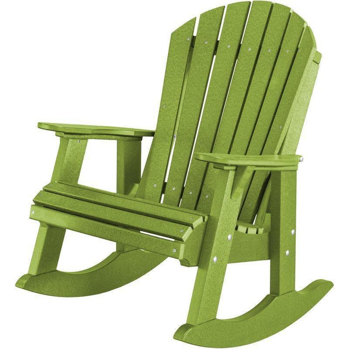 Wildridge Wildridge Heritage Recycled Plastic High Fan Back Rocker Chair Lime Green Rocking Chair LCC-115-LMG