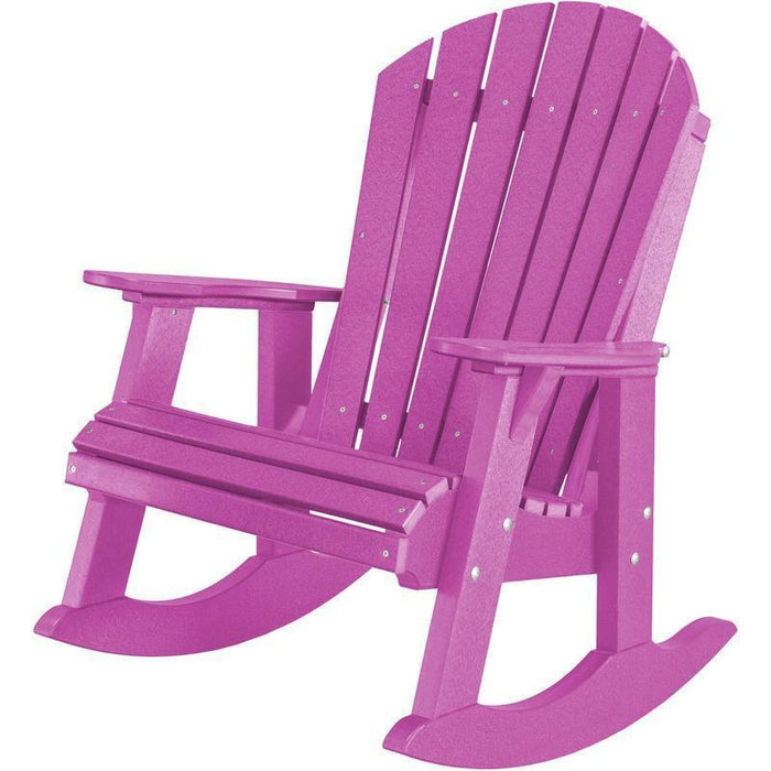 Wildridge Wildridge Heritage Recycled Plastic High Fan Back Rocker Chair Purple Rocking Chair LCC-115-PU