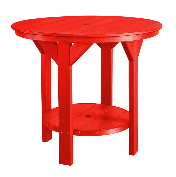 Wildridge Wildridge Heritage Recycled Plastic Pub Table Bright Red Tables LCC-179-BR