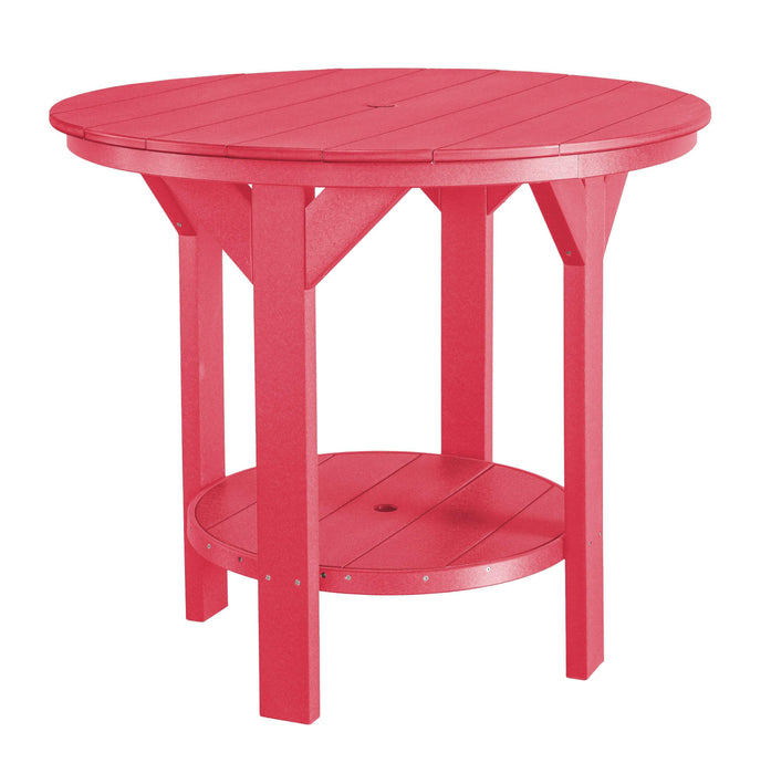 Wildridge Wildridge Heritage Recycled Plastic Pub Table Dark Pink Tables LCC-179-DP
