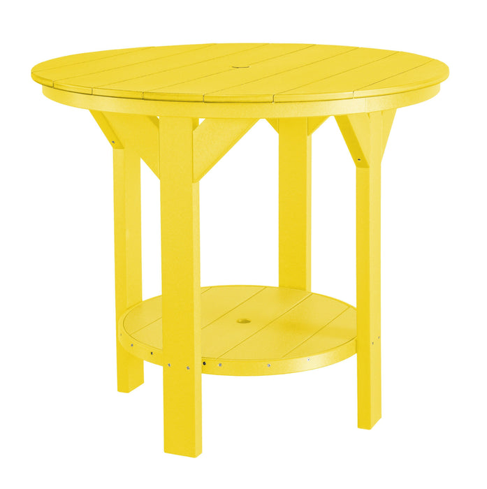 Wildridge Wildridge Heritage Recycled Plastic Pub Table Lemon Yellow Tables LCC-179-LY