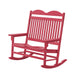 Wildridge Wildridge Heritage Traditional Recycled Plastic Double Rocker Chair Dark Pink Rocking Chair LCC-103-DP
