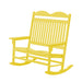 Wildridge Wildridge Heritage Traditional Recycled Plastic Double Rocker Chair Lemon Yellow Rocking Chair LCC-103-LY