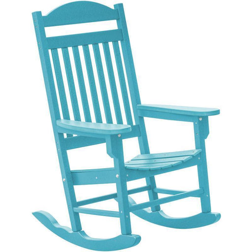 Wildridge Wildridge Heritage Traditional Recycled Plastic Rocker Chair Aruba Blue Rocking Chair LCC-101-AB