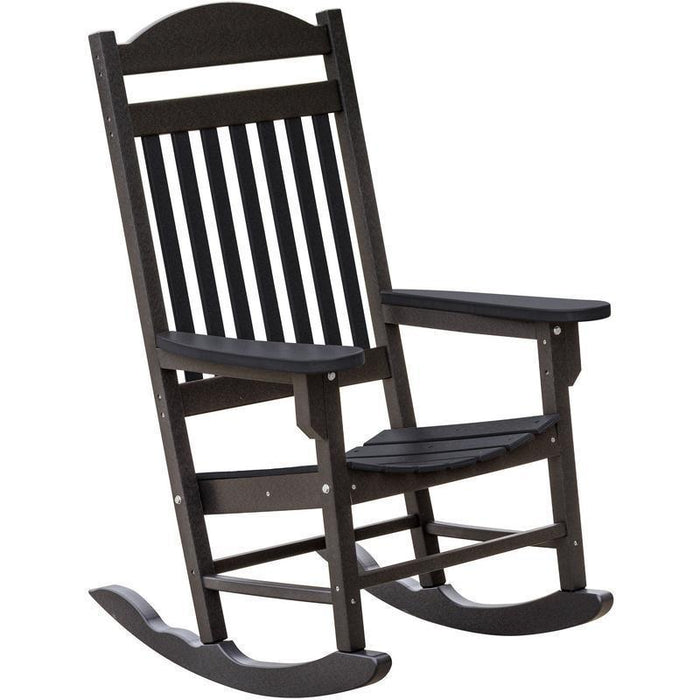 Wildridge Wildridge Heritage Traditional Recycled Plastic Rocker Chair Black Rocking Chair LCC-101-B