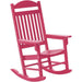 Wildridge Wildridge Heritage Traditional Recycled Plastic Rocker Chair Dark Pink Rocking Chair LCC-101-DP