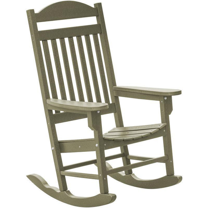 Wildridge Wildridge Heritage Traditional Recycled Plastic Rocker Chair Olive Rocking Chair LCC-101-OL