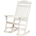 Wildridge Wildridge Heritage Traditional Recycled Plastic Rocker Chair White Rocking Chair LCC-101-WH