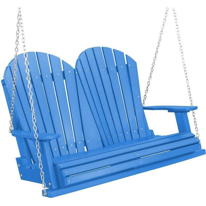 Wildridge Wildridge Heritage Two Seat 4ft. Recycled Plastic Porch Swing Blue Porch Swing LCC-102-BL