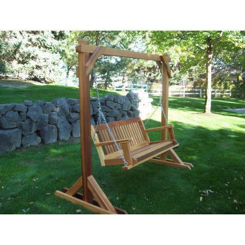 Wood Country Wood Country 4ft. Red Cedar Porch Swing Stand Porch Swing Stand