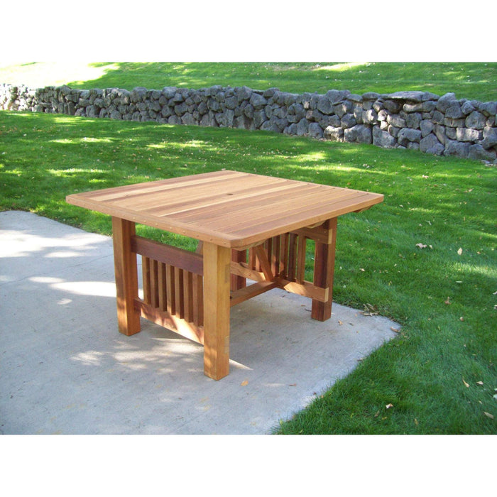 Wood Country Wood Country Cabbage Hill 4 ft. Square Red Cedar Patio Table Outdoor Table