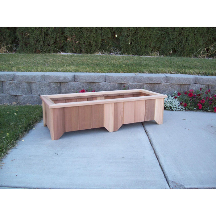 Wood Country Wood Country Cedar Planter Box #7 Unstained Planter Box WCCPB7