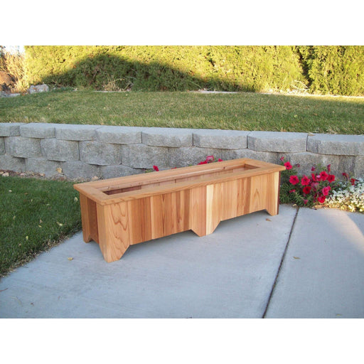 Wood Country Wood Country Cedar Planter Box #8 Cedar Stain + $5.00 Planter Box WCCPB8S