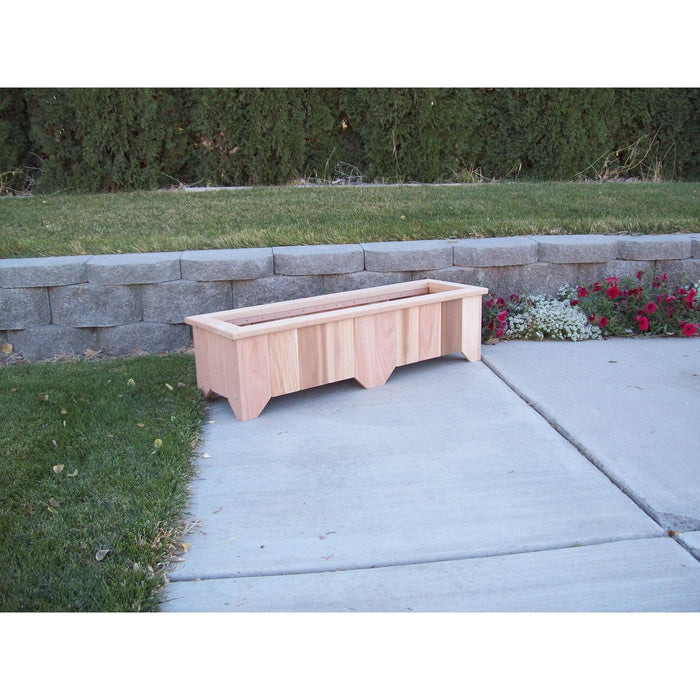 Wood Country Wood Country Cedar Planter Box #8 Unstained Planter Box WCCPB8