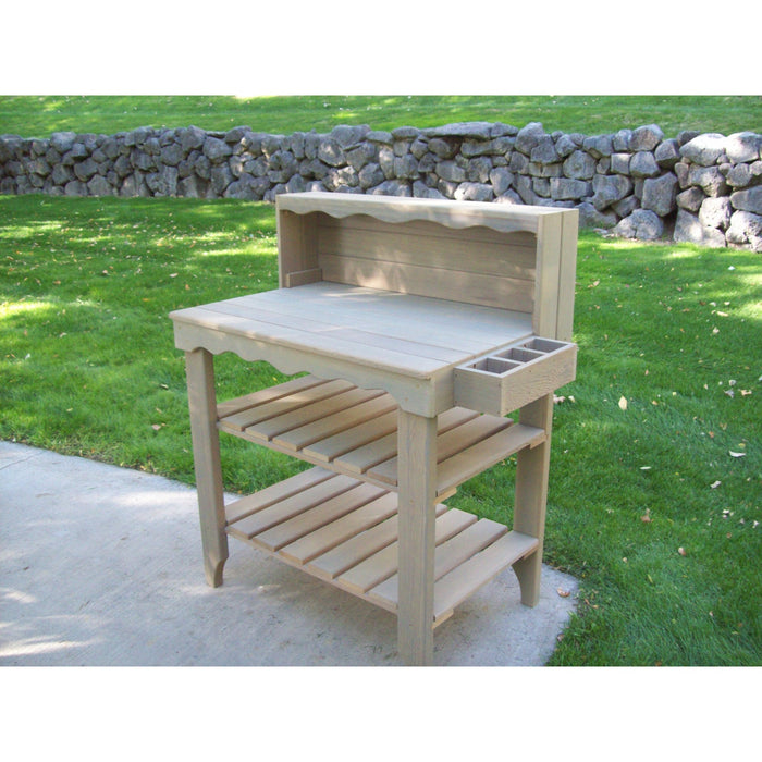 Wood Country Wood Country Deluxe Potting Bench Graywash + $29.00 Potting Bench WCDPBG