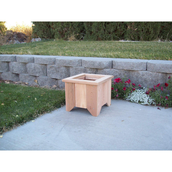 Wood Country Wood Country Square Cedar Planter Box #1 / Unstained Planter Box WCCPBU