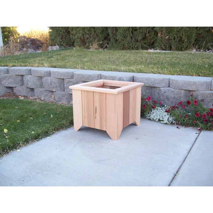 Wood Country Wood Country Square Cedar Planter Box #3 / Unstained Planter Box WCCPBU