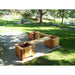 Wood Country Wood Country T&L Cedar Planter Box and Bench Set Unstained Planter Box WCPBBSU