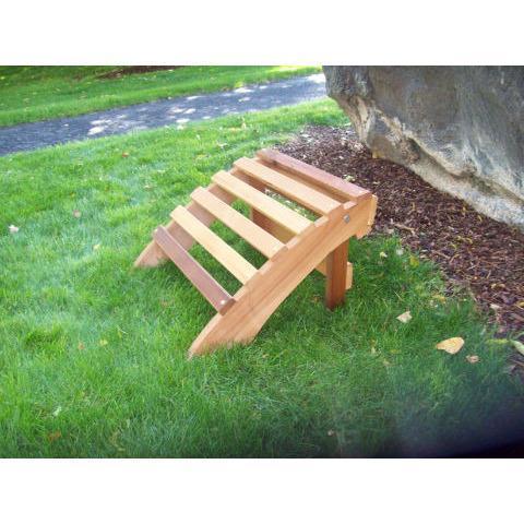Wood Country Wood Country T & L Red Cedar Adirondack Chair Footrest Cedar Stain + $5.00 Footrest WCACFRS